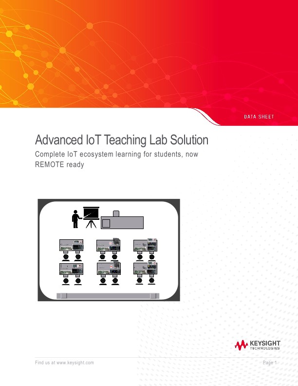 Advanced IoT Teaching Lab Solution PDF Asset Page Keysight